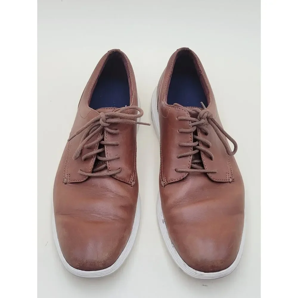 Cole Haan Grand Crosscourt II Mens 10M Brown Leather Casual Oxford Shoes C29412